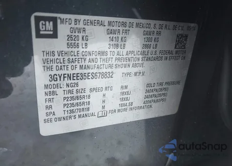 2014 Cadillac Srx Luxury Collection from USA, damaged, VIN 3GYFNEE35ES678832